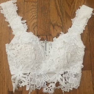 Lace crop top